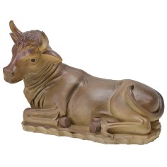 Bue seduto in resina per statue da 30 cm Mondo Presepi 2