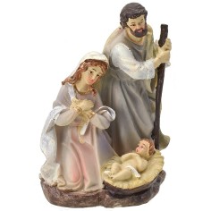 Natividad monobloque en resina de 10x8x14,5 cm h Mondo Presepi