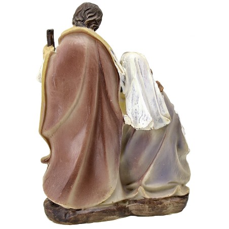 Natività monoblocco in resina cm 10x8x14,5 h Mondo Presepi