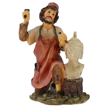 Scultore in resina serie 12 cm Mondo Presepi