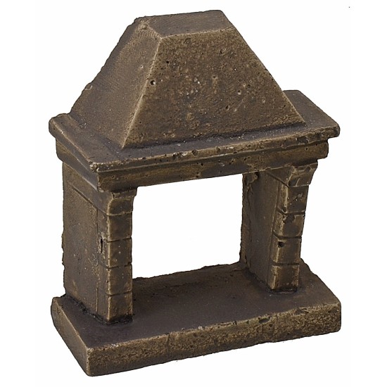 Chimenea de resina cm 7x3,2x8 h Mundo Pesebres