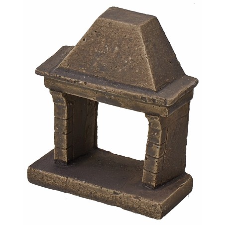 Chimenea de resina cm 7x3,2x8 h Mundo Pesebres