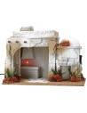Taberna de estilo árabe con horno efecto fuego de 35x25x27 cm h