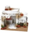 Taberna de estilo árabe con horno efecto fuego de 35x25x27 cm h