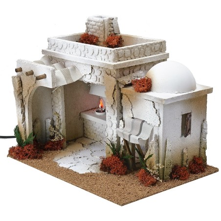 Arab style tavern with fire effect oven cm 35x25x27 h