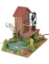 Fisherman with moving balance cm 26x16,5x21 h