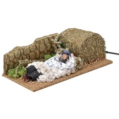 Dormiente 12 cm in movimento cm 10x22x7 h 2