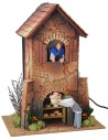 12 cm woman and man raising and lowering a basket with double