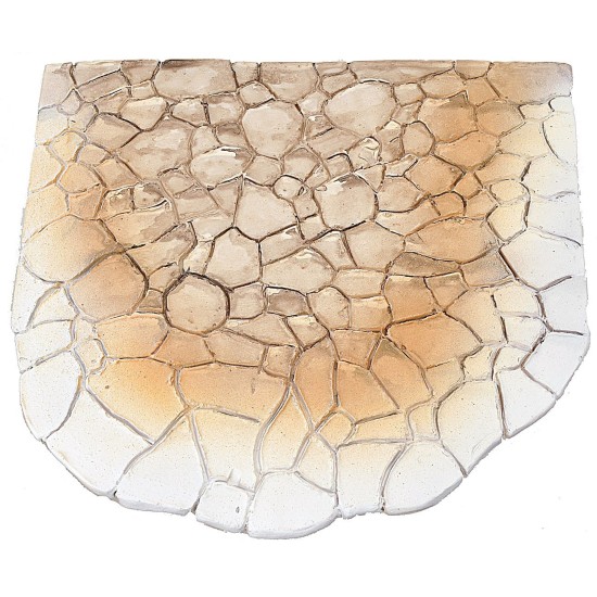 Pavimentación de resina para plaza efecto piedra cm