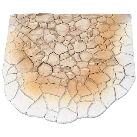 Resin paving for square with stone effect cm 24,5x23,5x0,9 h