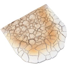 Resin paving for square with stone effect cm 24,5x23,5x0,9 h