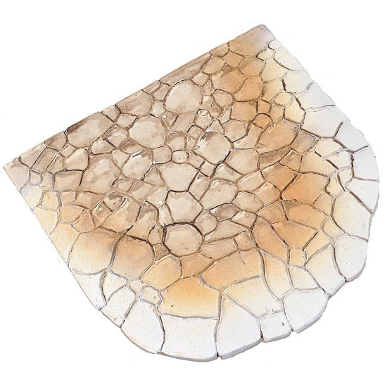 Pavimento de resina para plaza efecto piedra cm 24,5x23,5x0,9 h