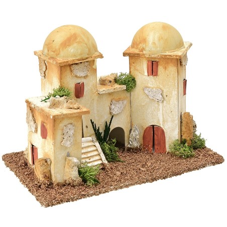 Minaret with domes and staircase cm 20x12x15 h for statues 5-6 cm