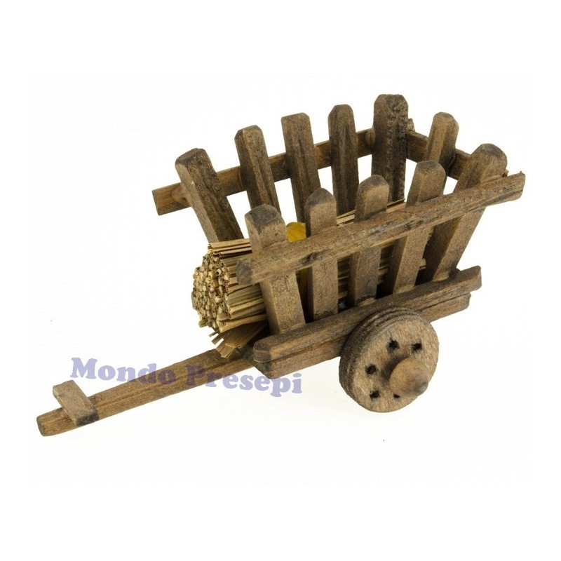 Wooden wagon with fascina