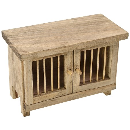Jaula de madera para animales de campo de 10x5x7 cm de alto. Mundo