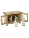 Wooden cage for country animals cm 10x5x7 h.