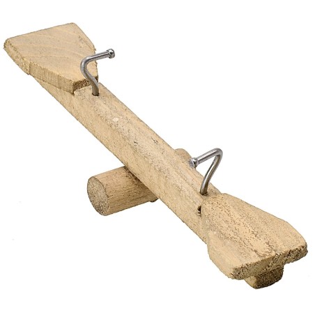 Dondolino de madera basculante cm 10x2,5x3,5 h Mundo Pesebres