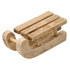 Slitta in legno cm 1,7x4x1,8 h 2