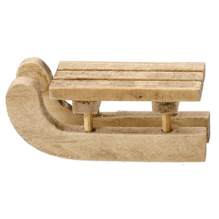 Slitta in legno cm 1,7x4x1,8 h Mondo Presepi