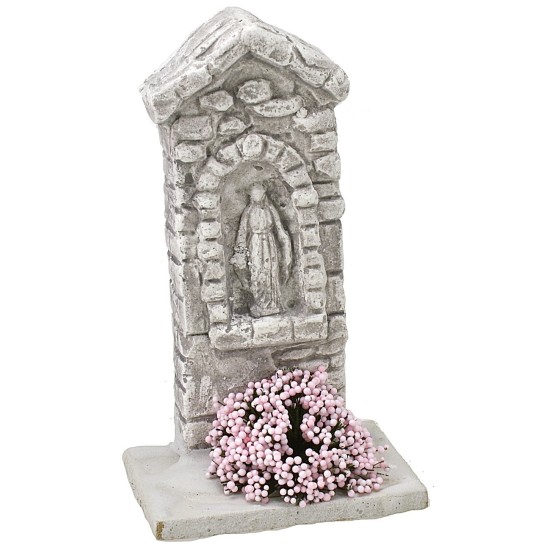 Santuario con Madonna cm 5,5x5x10 h. Mondo Presepi