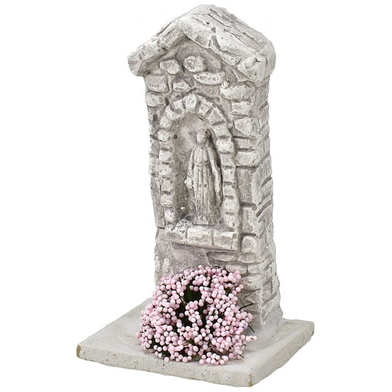 Santuario con Madonna cm 5,5x5x10 h. Mundo Pesebres