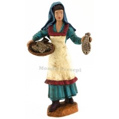 15 cm Vendedora de pescado serie Oliver Mundo Pesebres