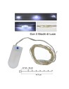 40 Micro LED blanco frío con juegos de luces y pilas incluidas