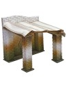 Hut for nativity scene in oriental style cm 21x20.5x18.5 h for