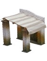 Cabaña para belén en estilo oriental de 21x20,5x18,5 cm de