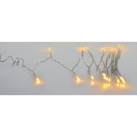 Catena 20 led luce bianca calda a batterie