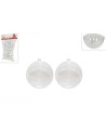 Set 2 sfere apribili trasparenti ø 8 cm