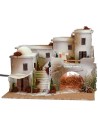 Arabic style nativity scene with tent complete with lights 50x40x37 cm h