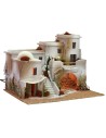Arabic style nativity scene with tent complete with lights