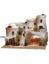 Arabic style nativity scene with tent complete with lights