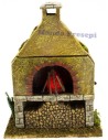 Oven with led magic flame