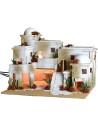 Arab village with oven complete with lights cm 50x40x38 h