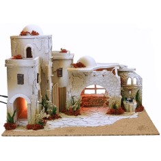 Arab crib complete with lights and working fountain cm