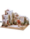 Arab nativity scene complete with lights, working fountain and