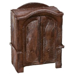 Armadio in legno antichizzato cm 8x4,5x11 h Mondo Presepi