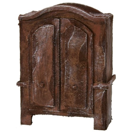 Armadio in legno antichizzato cm 8x4,5x11 h Mondo Presepi