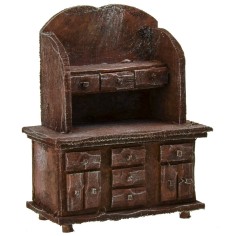 Credenza in legno antichizzato cm 9x5x11 h Mondo Presepi