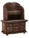 Aparador de madera envejecida cm 9x5x11 h