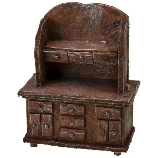 Credenza in legno antichizzato cm 9x5x11 h