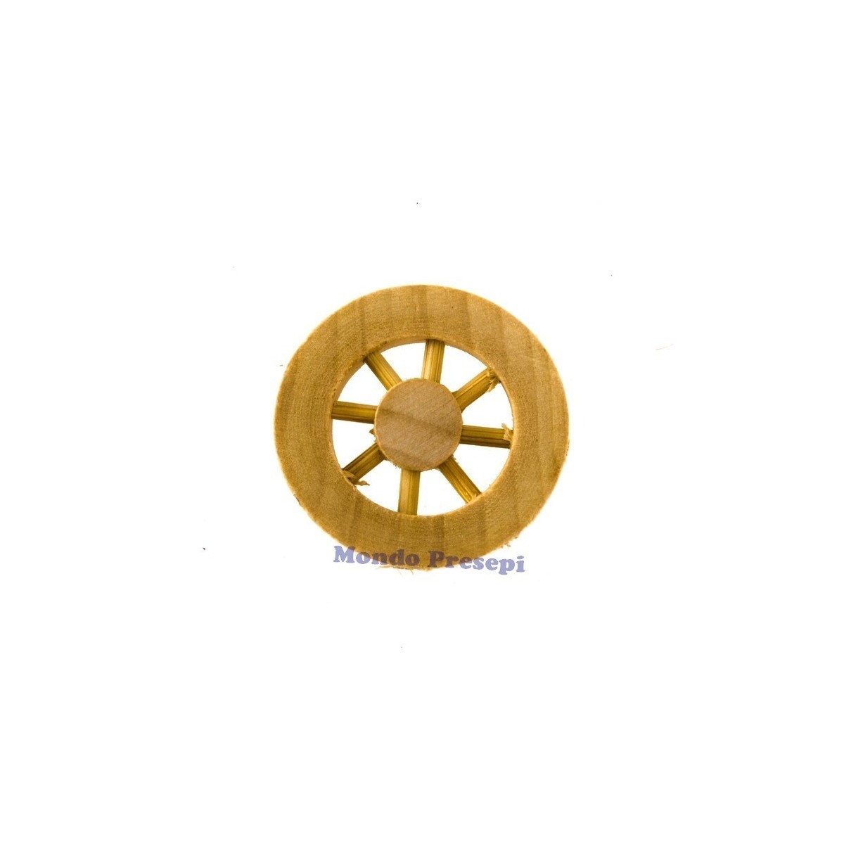 Ruota In Legno Per Carretto – Diametro 2,5 Cm – Tagliata Al Laser – Ideale Per Presepi Artigianali E PastorI – Omaggio Portachiavi