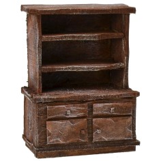 Aparador de madera envejecida cm 8x5x11 h Mondo Presepi 2