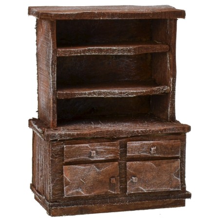Aparador de madera envejecida cm 8x5x11 h Mondo Presepi