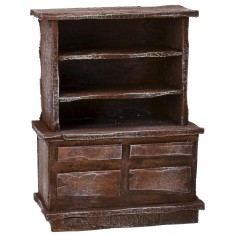 Aparador de madera envejecida cm 10,5x5,5x14 h Mundo Pesebre