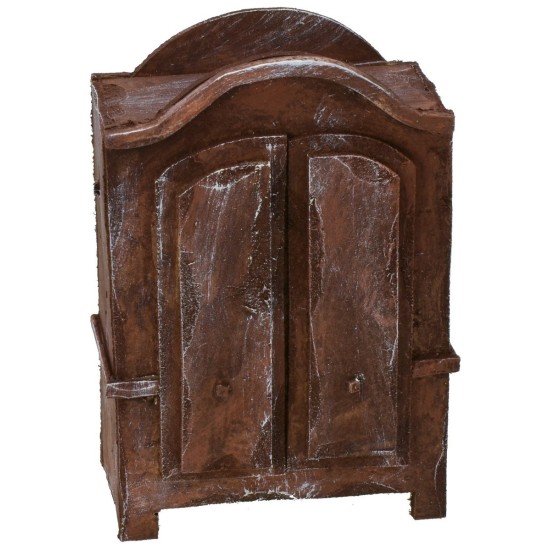 Armario de madera envejecida cm 10x5,5x14 h Mondo Presepi