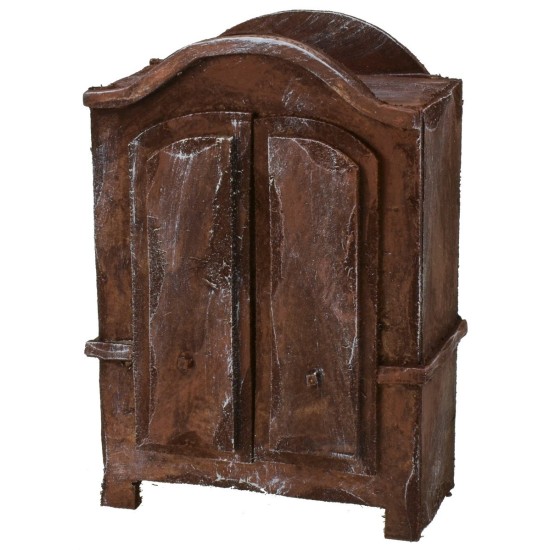 Armadio in legno antichizzato cm 10x5,5x14 h Mondo Presepi