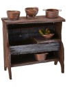 Fregadero de madera envejecida con accesorios cm 10,5x5x12 h